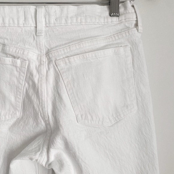 Abercrombie 90s Straight Mid Rise Jeans, White - Size 26 (2) - Picture 11 of 13